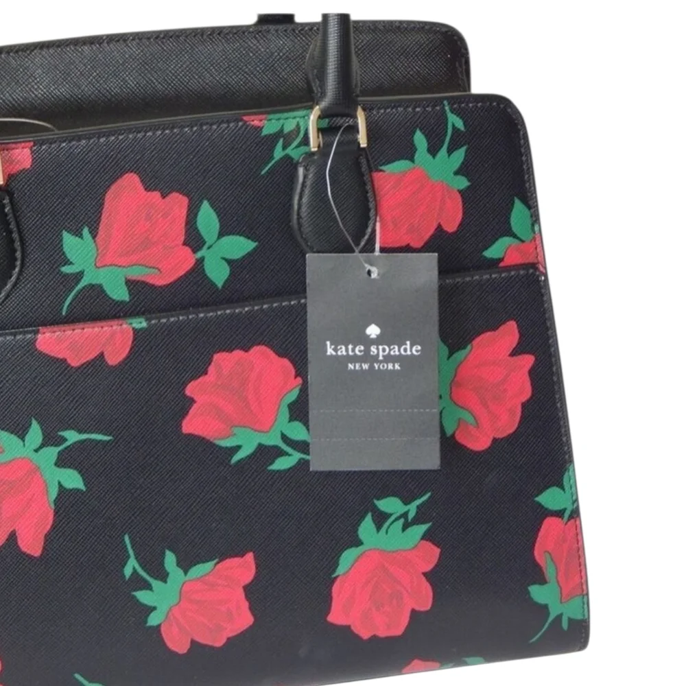 Kate Spade Madison Rose Toss Printed Medium Satchel